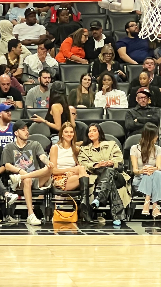 Kendall & Kylie Jenner at the Phoenix Suns game