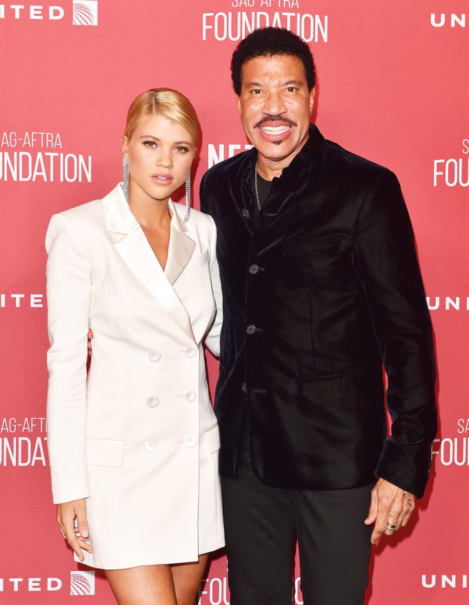 Lionel Richie & Sofia Richie Attend Award Gala