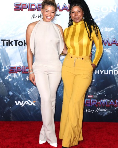 Actress Storm Reid and mother Robyn Simpson Reid arrive at the Los Angeles Premiere Of Columbia Pictures' 'Spider-Man: No Way Home' held at the Regency Village Theatre on December 13, 2021 in Westwood, Los Angeles, California, United States.
Los Angeles Premiere Of Columbia Pictures' 'Spider-Man: No Way Home', Westwood, United States - 14 Dec 2021