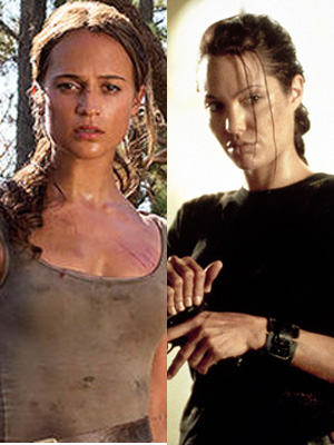 Alicia Vikander Vs. Angelina Jolie As ‘Tomb Raider’: Pics – Hollywood Life