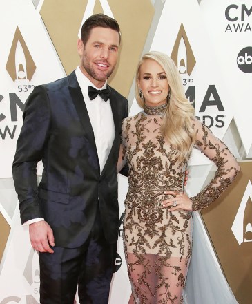 Mike Fisher and Carrie Underwood
53rd Annual CMA Awards, Arrivals, Bridgestone Arena, Nashville, USA - 13 Nov 2019