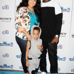 Fabolous, Emily B and son Johan
'The Smurfs 2' film premiere, New York, America - 28 Jul 2013