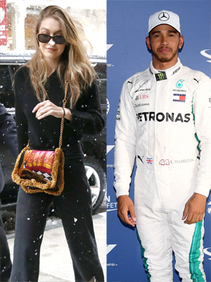 Gigi Hadid and Lewis Hamilton