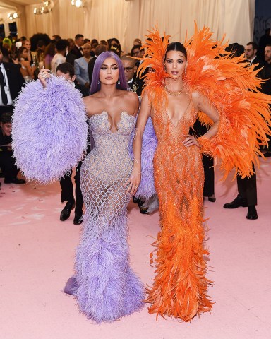 Kylie Jenner and Kendall Jenner Costume Institute Benefit celebrating the opening of Camp: Notes on Fashion, Arrivals, The Metropolitan Museum of Art, New York, USA - 06 May 2019