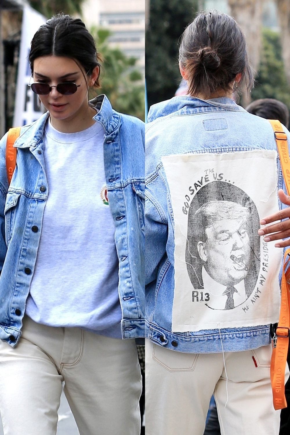 Kendall Jenner s March For Our Lives Jacket Dissed Donald Trump