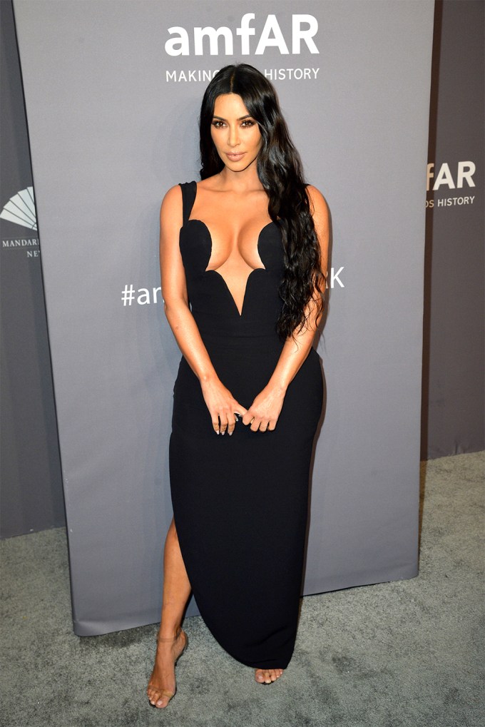 Kim Kardashian At amfAR Gala