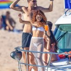 *EXCLUSIVE* Sarah Hyland displays her incredible figure in sizzling high-rise bikini as she parties on a boat in Cabo!