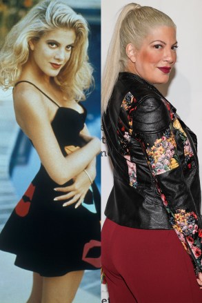 tori spelling then now gallery