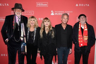 Mick Fleetwood, Christine McVie, Stevie Nicks, Lindsey Buckingham, John McVie. Honorees Mick Fleetwood, from left, Christine McVie, Stevie Nicks, Lindsey Buckingham and John McVie of Fleetwood Mac arrive at the 2018 MusiCares Person of the Year tribute honoring Fleetwood Mac at the Radio City Music Hall on in New York
2018 MusiCares Person of the Year, New York, USA - 26 Jan 2018