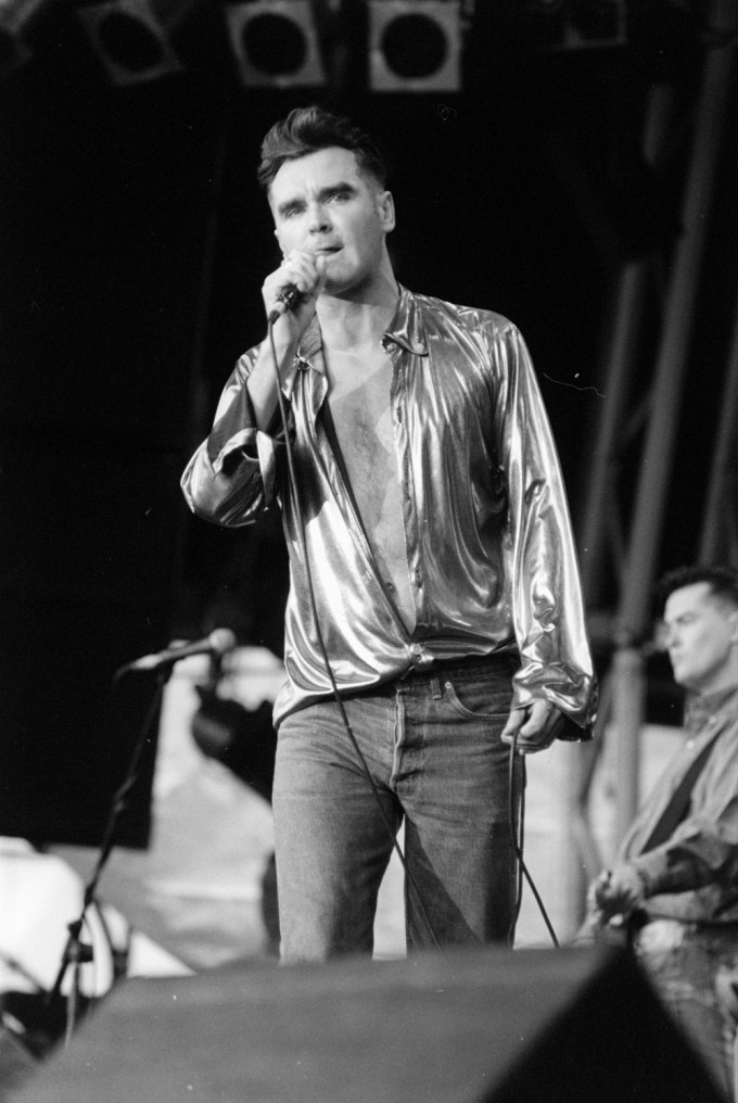 Morrissey in concert, Finsbury Park, London, Britain – 08 Aug 1992