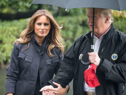First lady Melania Trump joins her husband, United States President Donald J. Trump, as he prepares to depart the White House in Washington, DC for a day trip to Florida.
President Donald Trump at the White House, Washington DC, USA - 15 Oct 2018