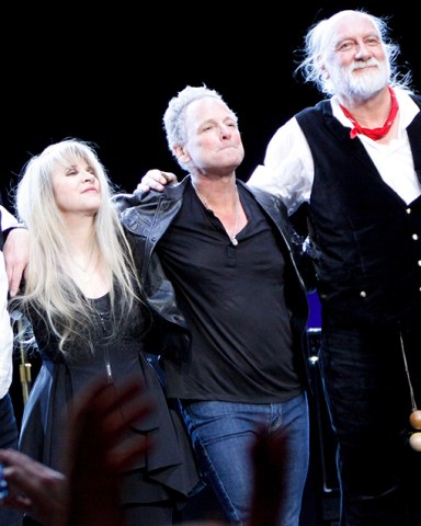 Fleetwood Mac - John McVie, Stevie Nicks, Lindsey Buckingham, Mick Fleetwood
Fleetwood Mac in concert at the Wells Fargo Center, Philadelphia, America - 06 Apr 2013