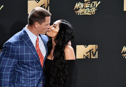 John Cena and Nikki Bella
MTV Movie & TV Awards, Press Room, Los Angeles, USA - 07 May 2017