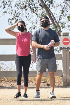 Brentwood, CA  - *EXCLUSIVE*  - New parents Lea Michele and Zandy Reich stay in shape as they step out for a power walk together on Saturday.Pictured: Lea Michele, Zandy ReichBACKGRID USA 26 SEPTEMBER 2020 BYLINE MUST READ: Boaz / BACKGRIDUSA: +1 310 798 9111 / usasales@backgrid.comUK: +44 208 344 2007 / uksales@backgrid.com*UK Clients - Pictures Containing ChildrenPlease Pixelate Face Prior To Publication*