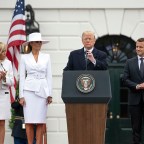 French President Emmanuel Macron visit to USA - 24 Apr 2018