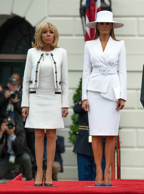 Brigitte Macron & Melania Trump’s Hottest Looks — First Lady Meet Up ...