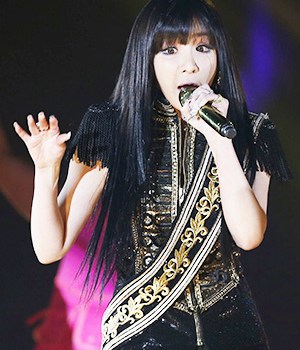 Park Bom Member of the South Korean K-Pop girl group 2NE1 Park Bom performs during their concert as part of the world tour in Hong KongHong Kong 2NE1 Concert