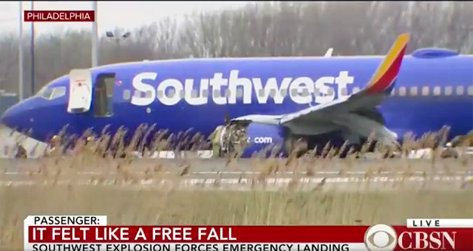 Southwest Engine Explosion: Photos Of Plane Crash – Hollywood Life