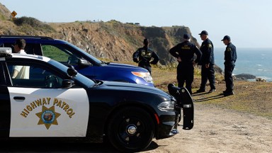 police scene cliff