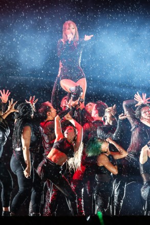 A Wet Taylor Swift Sizzles at her Sydney Concert for her Reputation Stadium Tour.Taylor Swift's Reputation Stadium Tour is the fifth concert tour by American singer-songwriter Taylor Swift, in support of her sixth studio album, Reputation. The tour began on May 8, 2018 in Glendale and is set to conclude on November 21, 2018 in Tokyo, comprising 53 concerts.Pictured: Taylor SwiftRef: SPL5038664 021118 NON-EXCLUSIVEPicture by: SplashNews.comSplash News and PicturesLos Angeles: 310-821-2666New York: 212-619-2666London: 0207 644 7656Milan: 02 4399 8577photodesk@splashnews.comWorld Rights
