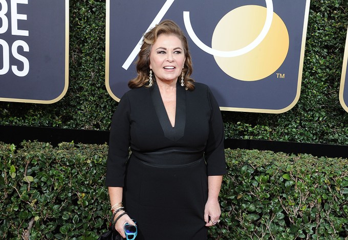 Roseanne Barr attends the 2018 Golden Globes