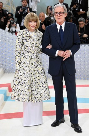 Anna Wintour and Bill Nighy
The Metropolitan Museum of Art's Costume Institute Benefit, celebrating the opening of the Karl Lagerfeld: A Line of Beauty exhibition, Arrivals, New York, USA - 01 May 2023