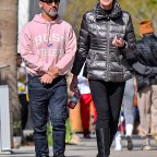 EXCLUSIVE: Brigitte Nielsen & Husband Mattia Dessì are seen out for a walk in Studio City