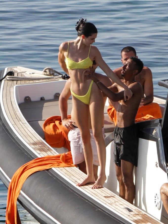 Kendall Jenner In Yellow Bikini