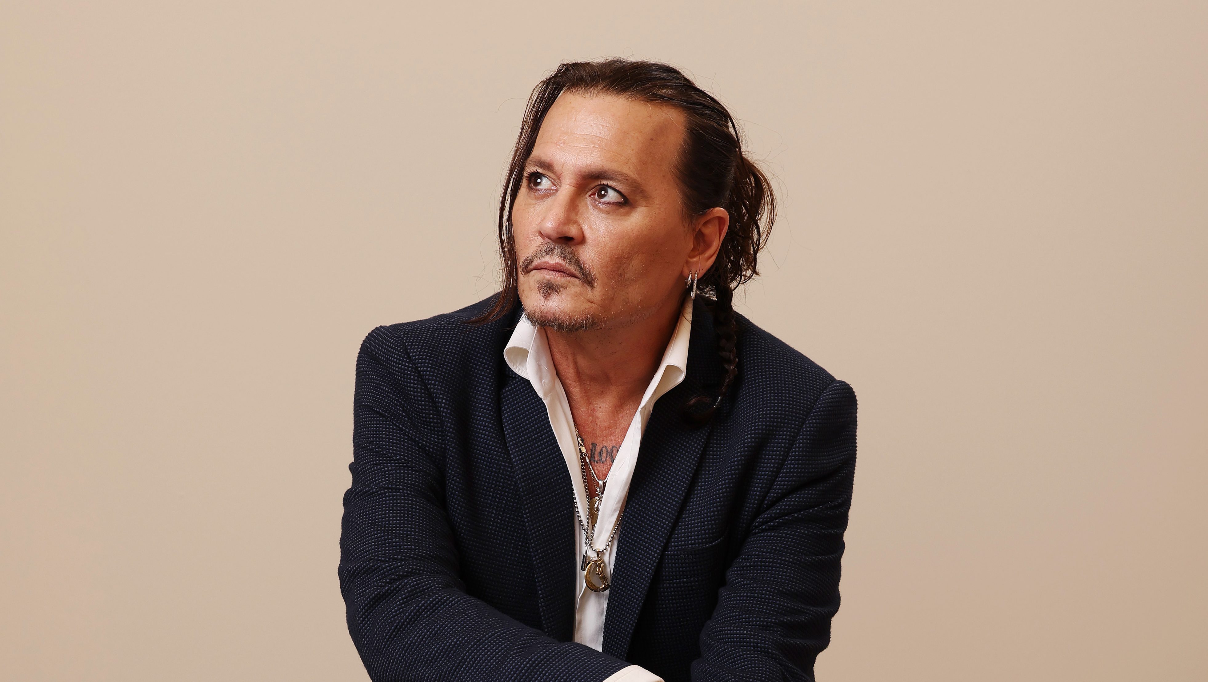 Johnny Depp poses in the portrait studio during the Red Sea International Film Festival 2023