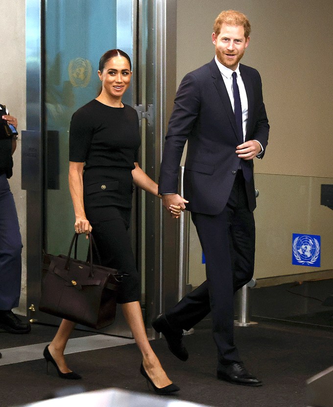Britain’s Prince Harry and Meghan Markle visit United Nations