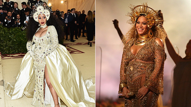 Cardi B Accused Of Copying Beyonce With Met Gala 2018 Headpiece