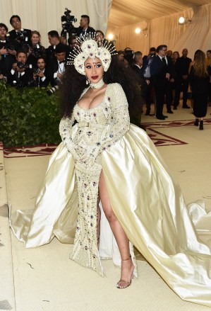 Cardi B
The Metropolitan Museum of Art's Costume Institute Benefit celebrating the opening of Heavenly Bodies: Fashion and the Catholic Imagination, Arrivals, New York, USA - 07 May 2018