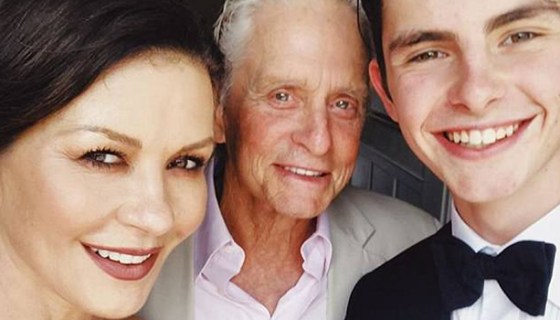 Catherine Zeta-Jones, Michael Douglas, Dylan Douglas