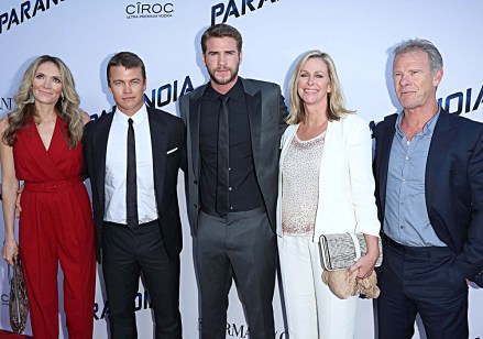 Samantha Hemsworth, Luke Hemsworth, Liam Hemsworth, Leonie Hemsworth, Craig Hemsworth'Paranoia' film premiere, Los Angeles, America - 08 Aug 2013