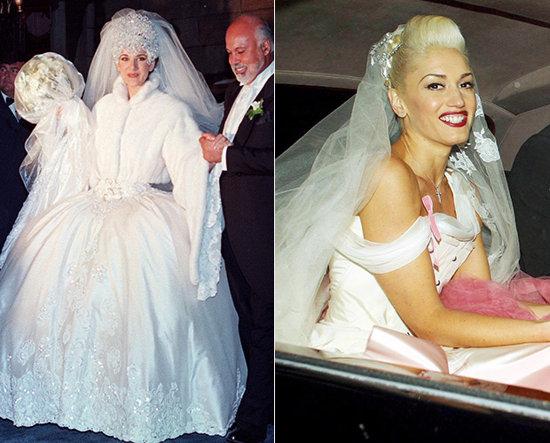 Wild Celebrity Wedding Dresses: Gwen Stefani, Celine Dion & More ...
