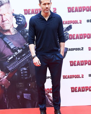 Ryan Reynolds
'Deadpool 2' photocall, Madrid, Spain - 07 May 2018