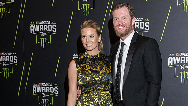 Dale Earnhardt Jr. with his wife Amy Reimann