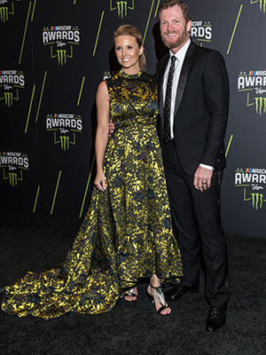 Dale Earnhardt Jr. with his wife Amy Reimann