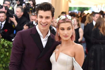 Shawn Mendes and Hailey Baldwin
The Metropolitan Museum of Art's Costume Institute Benefit celebrating the opening of Heavenly Bodies: Fashion and the Catholic Imagination, Arrivals, New York, USA - 07 May 2018