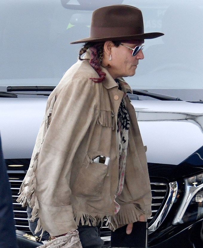 Johnny Depp In Paris For New Movie