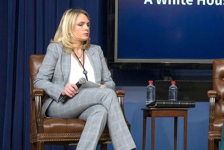 Kelly Sadler, White House Director of Surrogates and Coalitions, left, Ivanka Trump, center, and United States Secretary of Labor Alexander Acosta, right, participate in a panel on Economic Prosperity, Tax Reform, and Workforce Development at the Generation Next Summit
Generation Next Summit in DC, Washington, USA - 22 Mar 2018
