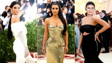 Kim Kardashian & Kendall & Kylie Jenner at Met Gala