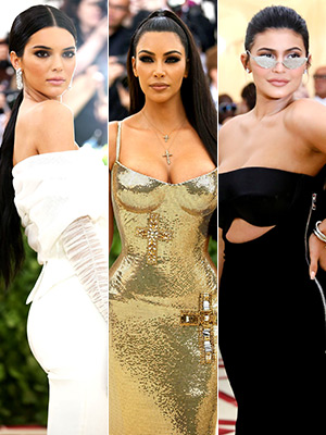 Kim Kardashian & Kendall & Kylie Jenner at Met Gala