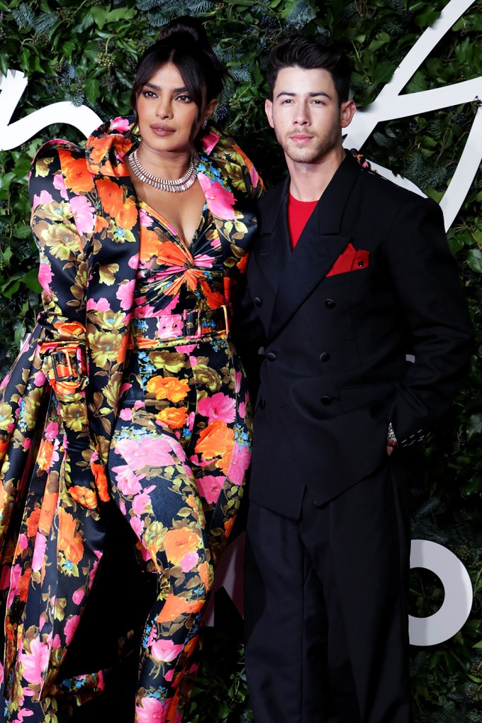 Priyanka Chopra & Nick Jonas At The Fashion Awards