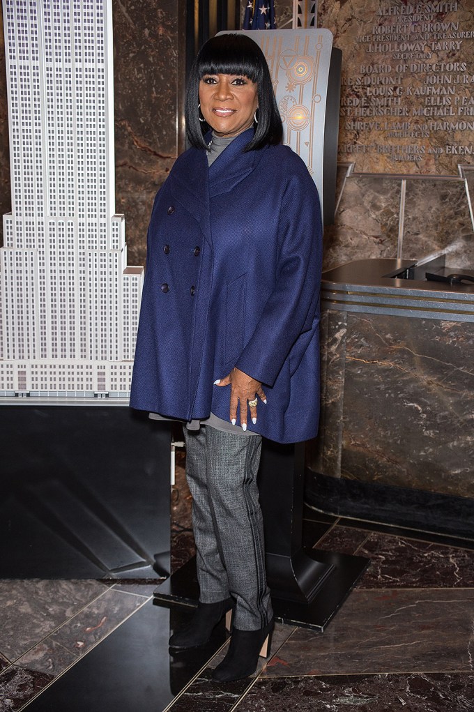 at the press conference for Empire State Building Lighting for Gabrielle’s Angel Foundation for Cancer Research, Empire State Building lobby, New York, NY October 19, 2015. Photo By: Steven Ferdman/Everett Collection