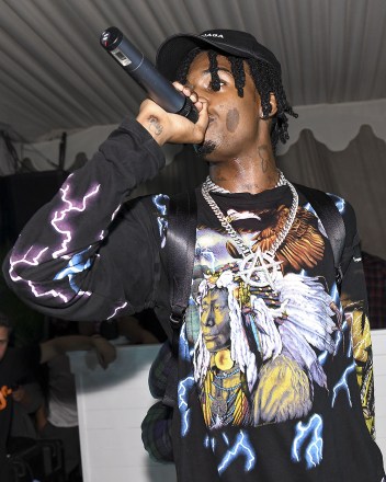 In the USA: Exclusive - Premium Rates ApplyMandatory Credit: Photo by Zach Hilty/BFA/REX/Shutterstock (9265335aj)Playboi Cartihypebeast 100 After Party, Art Basel Miami, USA - 07 Dec 2017