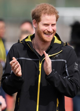Prince Harry
UK Team Trials for the Invictus Games, Bath University, UK - 06 Apr 2018
Prince Harry, Patron of the Invictus Games Foundation, and Meghan Markle attended the UK team trials for the Invictus Games Sydney 2018 at the University of Bath Sports Training Village.

The Invictus Games is the only international sport event for wounded, injured and sick (WIS) servicemen and women, both serving and veteran. The Games use the power of sport to inspire recovery, support rehabilitation and generate a wider understanding and respect of all those who serve their country. Sydney is the fourth city to host the Invictus Games, after London in 2014, Orlando in 2016, and Toronto in 2017. The Invictus Games Sydney 2018 will take place from 20-27th October and will see over 500 competitors from 18 nations compete in 11 adaptive sports
