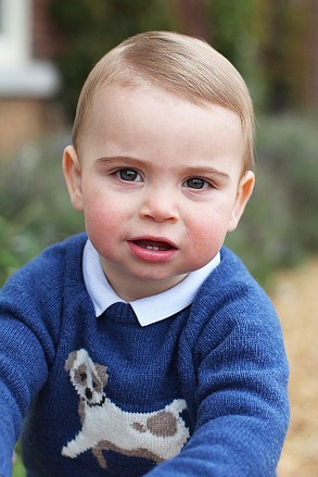 Please see supplementary info for special instructions
Mandatory Credit: Photo by REX/Shutterstock (10216423b)
Handout photo of Prince Louis taken by his mother, Catherine Duchess of Cambridge, at their home in Norfolk earlier this month, to mark his first birthday on Tuesday
Prince Louis, Norfolk,  UK - 2019
EMBARGOED TO 2230 MONDAY APRIL 22
Copyright: HRH The Duchess of Cambridge 2018. NEWS EDITORIAL USE ONLY. NO COMMERCIAL USE. NO MERCHANDISING, ADVERTISING, SOUVENIRS, MEMORABILIA or COLOURABLY SIMILAR. NOT FOR USE AFTER 31 DECEMBER, 2019 WITHOUT PRIOR PERMISSION FROM KENSINGTON PALACE. This photograph is provided to you strictly on condition that you will make no charge for the supply, release or publication of it and that these conditions and restrictions will apply (and that you will pass these on) to any organisation to whom you supply it.  There shall be no commercial use whatsoever of the photographs (including by way of example only) any use in merchandising, advertising or any other non-news editorial use. The photographs must not be digitally enhanced, manipulated or modified in any manner or form and must include all of the individuals in the photograph when published.  All other requests for use should be directed to the Press Office at Kensington Palace in writing.