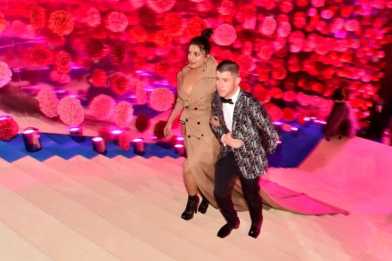 PREMIUM RATES APPLY.Please contact your sales rep or metgala@shutterstock.com with any enquiriesMandatory Credit: Photo by Andrew H. Walker/REX/Shutterstock (8770841aq)Priyanka Chopra and Nick JonasThe Costume Institute Benefit celebrating the opening of Rei Kawakubo/Comme des Garcons: Art of the In-Between, Inside, The Metropolitan Museum of Art, New York, USA - 01 May 2017