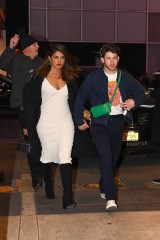 New York, NY  - *EXCLUSIVE*  - The Jonas Brothers, Nick, Joe, and Kevin with Priyanka Chopra, and Daniella Jonas are seen walking from Bar Centrale restaurant to the Marquis Theater in Times Square, New York City.

Pictured: Nick Jonas, Priyanka Chopra

BACKGRID USA 19 MARCH 2023 

BYLINE MUST READ: ROKA / BACKGRID

USA: +1 310 798 9111 / usasales@backgrid.com

UK: +44 208 344 2007 / uksales@backgrid.com

*UK Clients - Pictures Containing Children
Please Pixelate Face Prior To Publication*